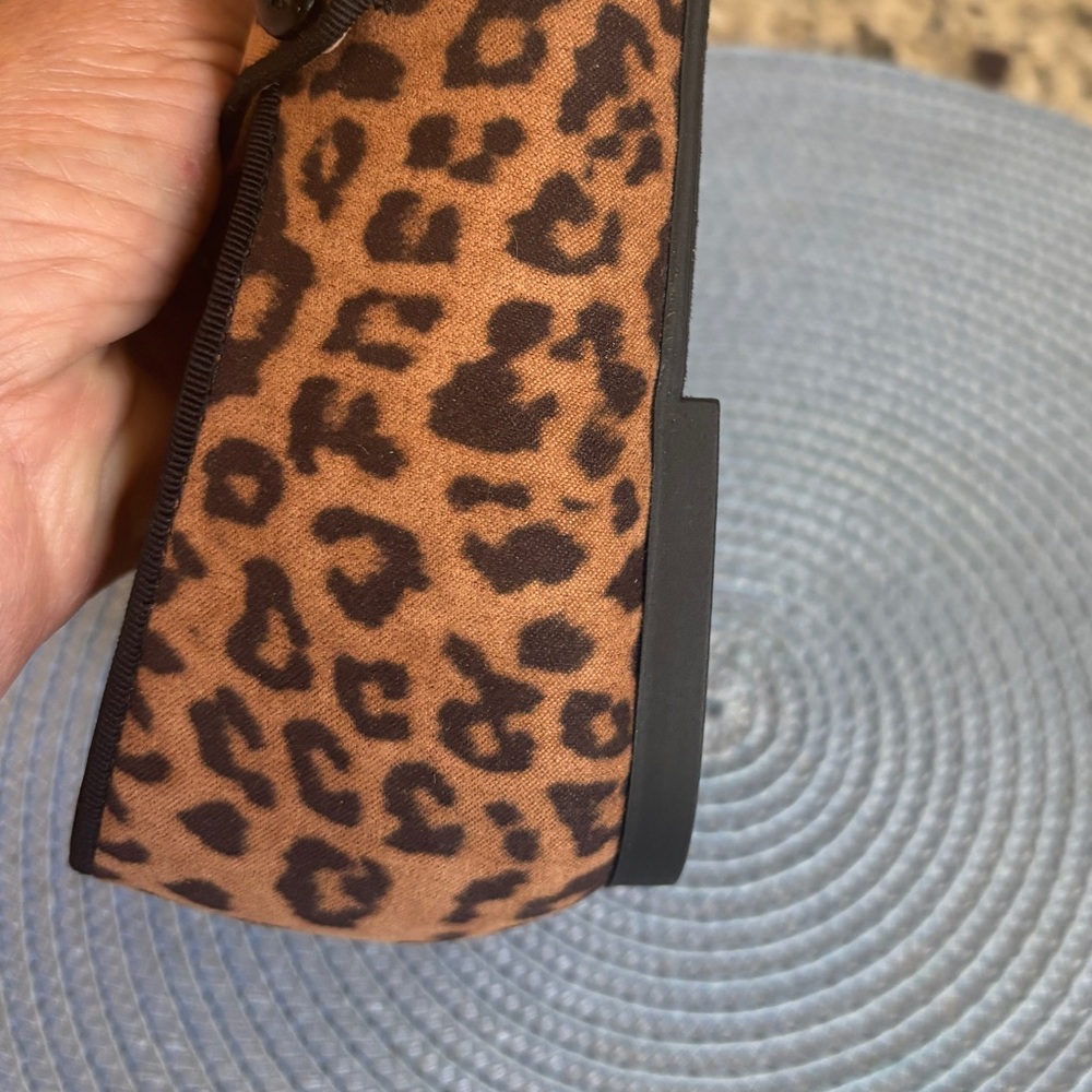 Michael by Michael Shannon Margaret Leopard Print Mary Jane Flat - Brown/Black - Picture 6 of 15
